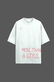 SIMITCH White T-shirt Oversize More Than A Way