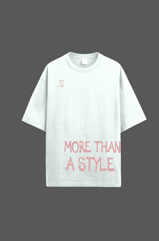 SIMITCH White T-shirt Oversize More Than A Way