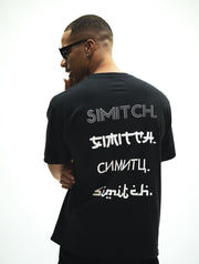 Black Simitch typo t-shirt